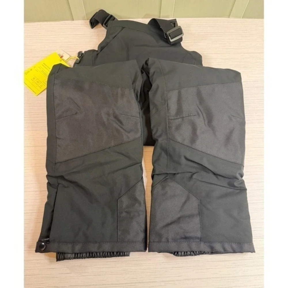 All in Motion Kids Snow Sport Waterproof Snow Bib Black 3M Thinsulate S 6/7